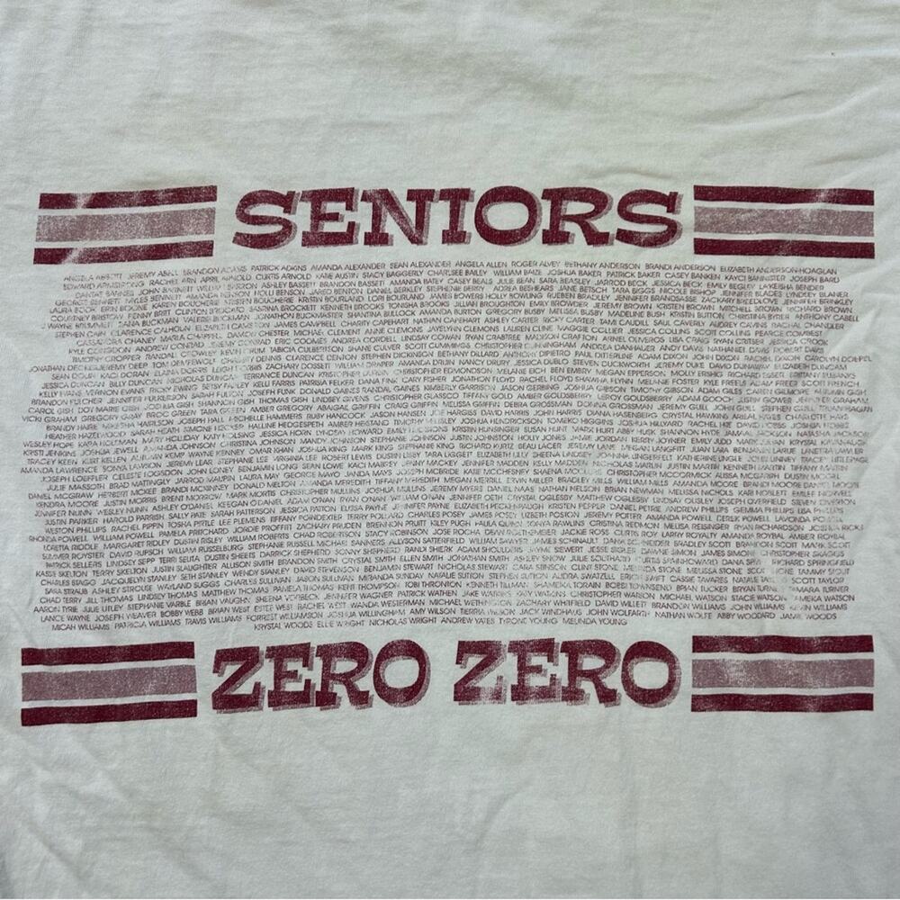 Vintage 2000 Henderson Co Colonials KY High School Graduation Class Names Tshirt - Picture 6 of 6